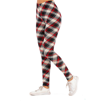 PEOPLETERRITORY popular New summer new high-waisted trousers women's plaid casual pants 2025 hip-lifting sweatpants women