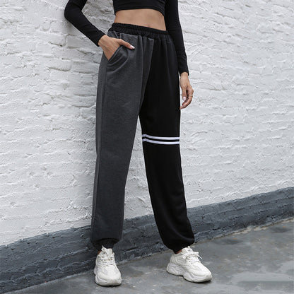 PEOPLETERRITORY Popular, 2025,  sweatpants New popular new high-waisted fashion straight-leg pants casual sports sweatpants women's clothing