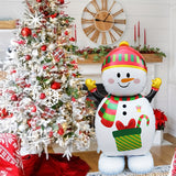 62-Inch Festive Snowman Balloon with Christmas Scarf & Gift Design - Perfect for Holiday Parties, Birthday Decorations, and New Year's Celebrations