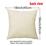 4pcs Linen Mixed Woven Rustic Proverbs 18''x18''/45cm*45cm Christmas Throw Pillowcase, Home Decor, Room Decor, Bedroom Decor, Collectible Buildings Accessories (Cushion Is Not Included)