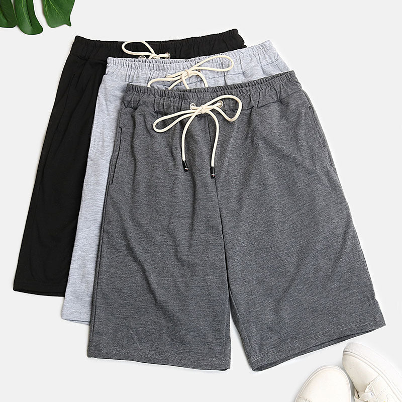 PEOPLETERRITORY New popular New Summer Five-Point Pants 2025 Cross-border Women's Clothing Solid Color Shorts Combination Three-piece Pack