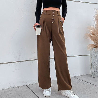 PEOPLETERRITORY New new autumn and winter 2025  2025 trade casual trousers  commuter straight pants children