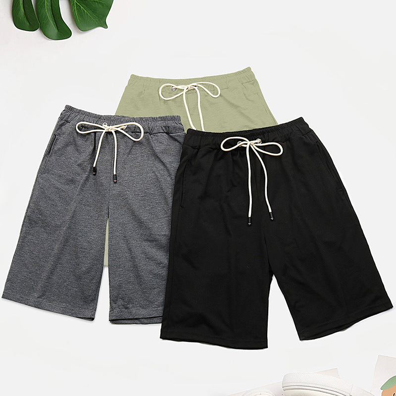 PEOPLETERRITORY New popular New Summer Five-Point Pants 2025 Cross-border Women's Clothing Solid Color Shorts Combination Three-piece Pack