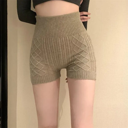 Territory Casual Knitted Bottoming Shorts Women 2024 Summer New Slim Fit Bodycon Ropa Mujer Y2k Grunge High Waist Black Sexy