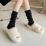 Territory Lolita Leg Warmers Women's Long Socks Wool Knitted Foot Cover Arm Warmer Y2K Autumn Winter Crochet Heap Socks Boot Cuffs