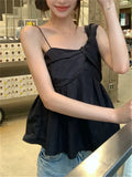 Territory  S-L Black Tank Tops Chic Sexy Outwear Summer Office Lady High Street Daily Slim New Sleeveless Gentle Solid