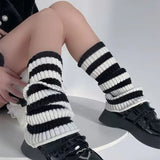 Territory Leg Warmers Zipper Japanese Jk Boots Socks Thigh Punk Y2K Leg Warmers Sring Boot Cuffs Warmer Lolita Knit Socks Tube Knit Socks