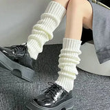 Territory Lolita Leg Warmers Women's Long Socks Wool Knitted Foot Cover Arm Warmer Y2K Autumn Winter Crochet Heap Socks Boot Cuffs