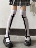 Territory 1 pair of cross long tube JK socks printed knee length socks velvet material performance Cos stockings Lolita stockings