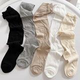 Territory Black White Stockings Women Girls Thigh High Long Socks JK Japanese Leggings Summer Thin Loose Costumes Sweet Ballet Hosiery